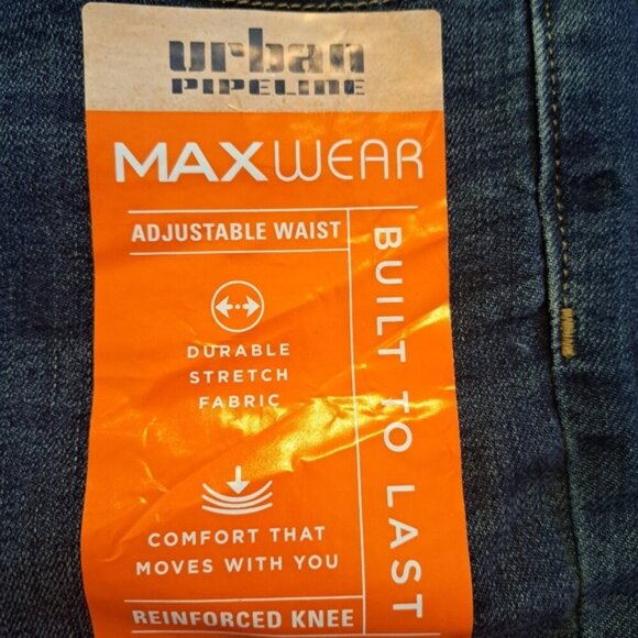 Urban Pipeline boys size 8 straight leg jeans, adjustable waist, New - Picture 3 of 10